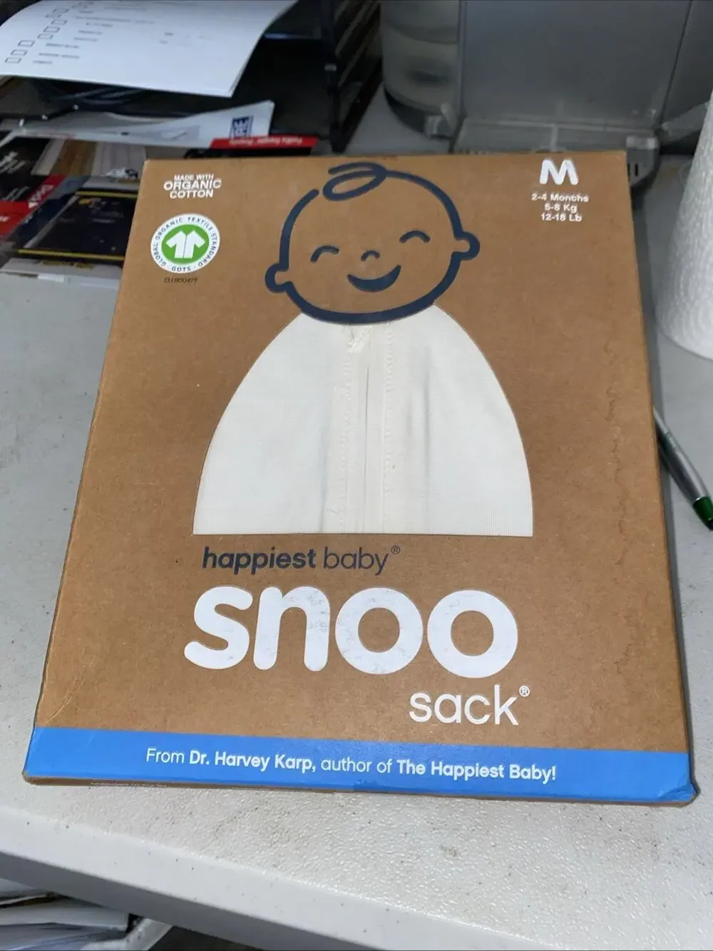 Happiest Baby SNOO Sleep Sack Size Medium (2-4 Months) Organic Cotton - NEW